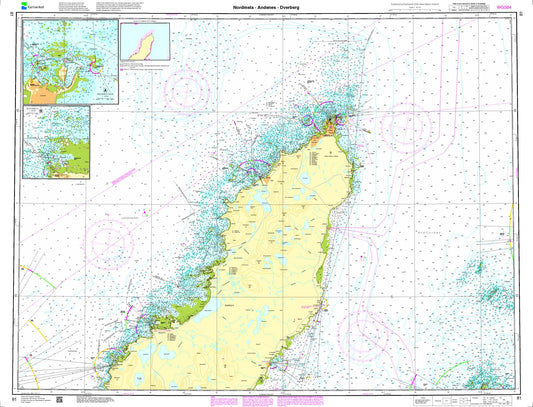 Nordmela - Andenes - Dverberg - 81 - Norway Kartverket Nautical Charts