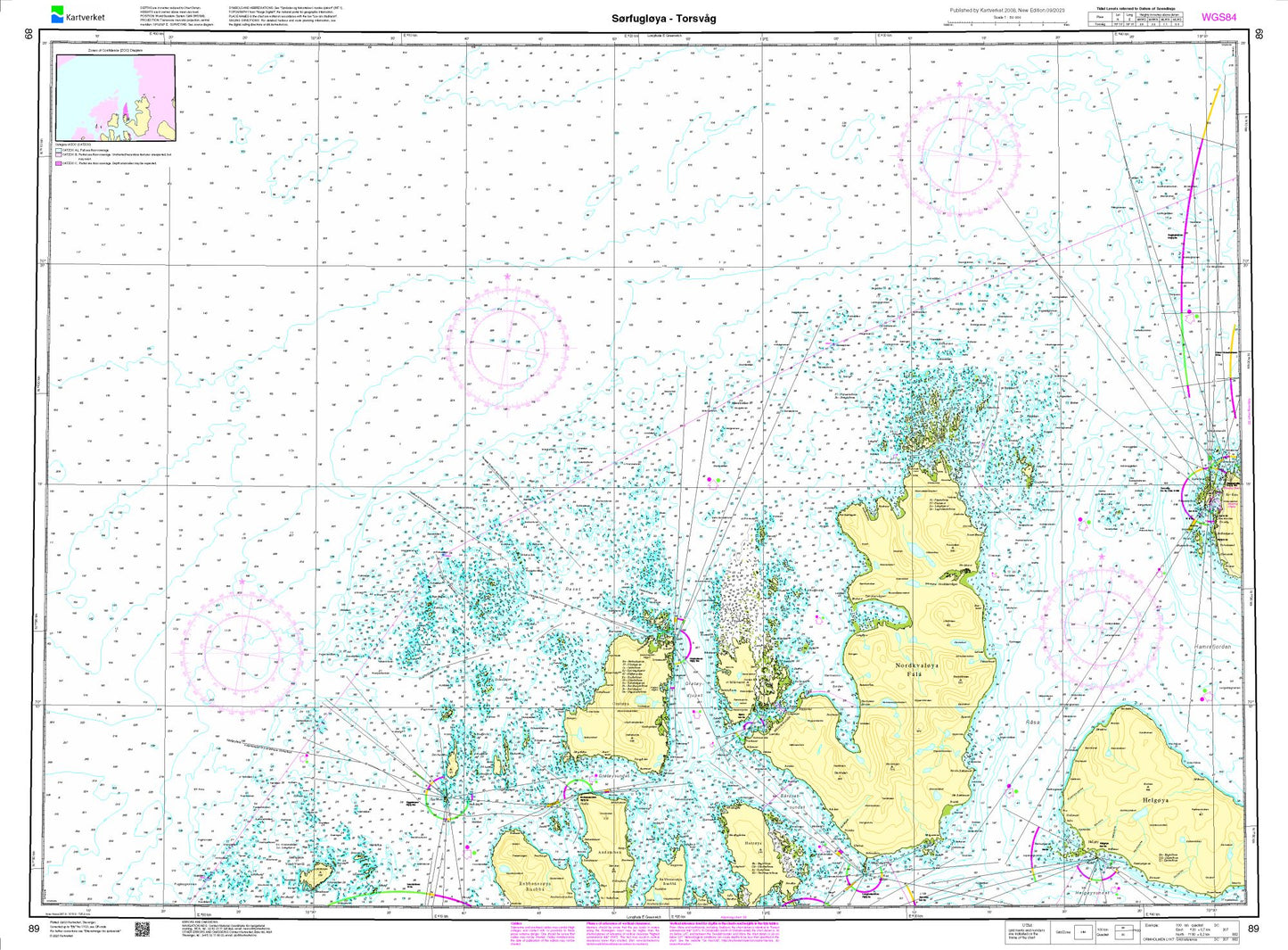 Sørfugløya - Torsvåg - 89 - Norway Kartverket Nautical Charts
