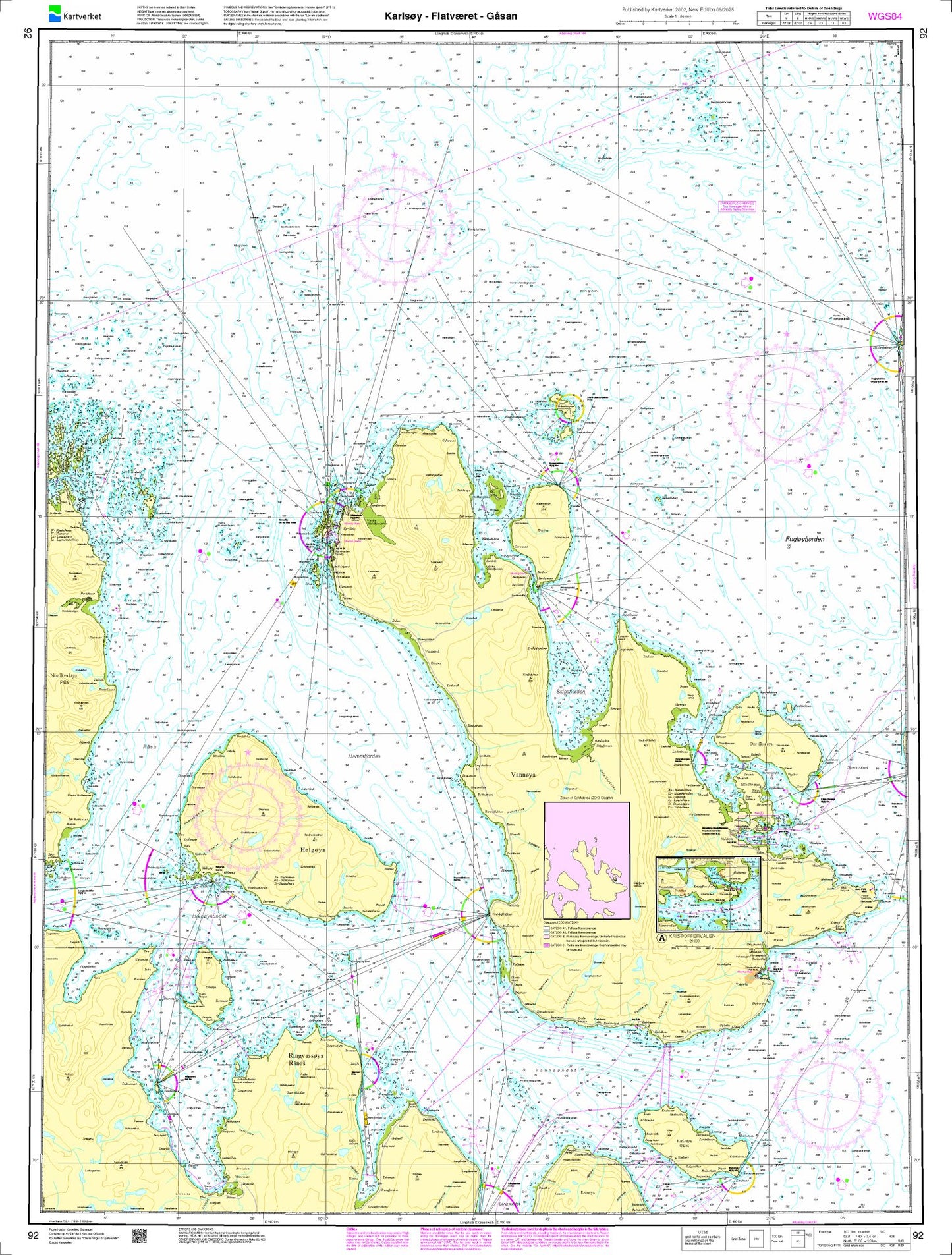 Karlsøy - Flatværet - Gåsan - 92 - Norway Kartverket Nautical Charts
