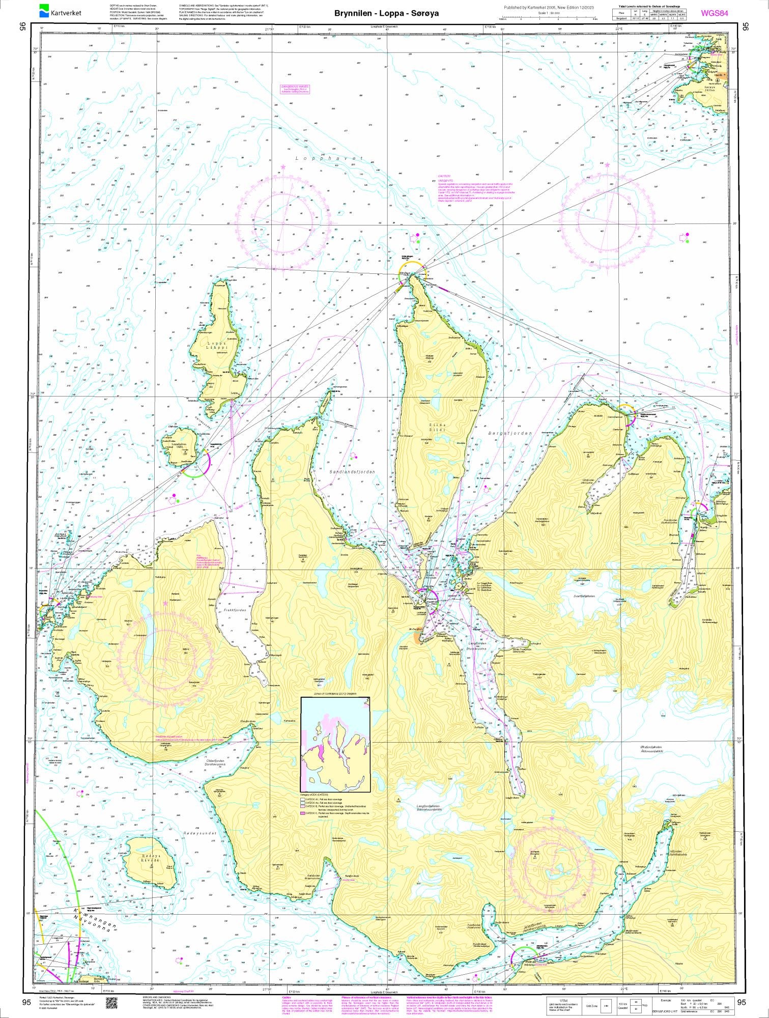 Brynnilen - Loppa - Sørøya - 95 - Norway Kartverket Nautical Charts