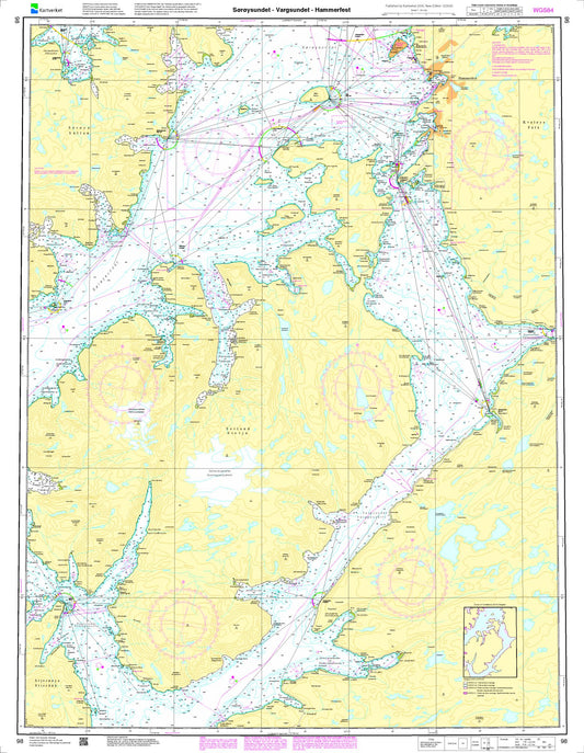 Sørøysund - Vargsund - Hammerfest - 98 - Norway Kartverket Nautical Charts