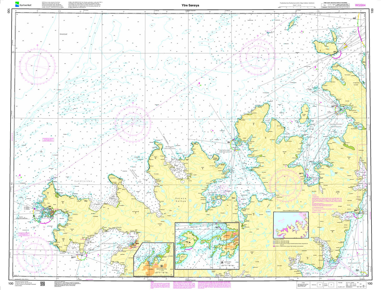 Ytre Sørøya - 100 - Norway Kartverket Nautical Charts