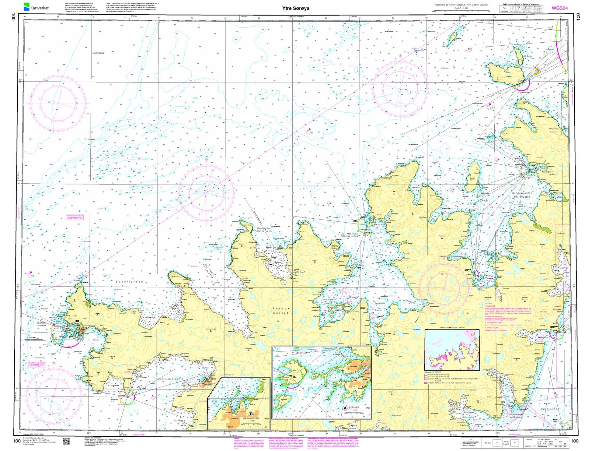 Ytre Sørøya - 100 - Norway Kartverket Nautical Charts