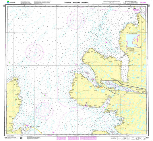 Sværholt - Hopseidet - Nordkinn - 108 - Norway Kartverket Nautical Charts