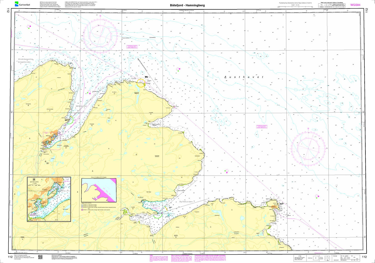 Båtsfjord - Hamningberg - 112 - Norway Kartverket Nautical Charts