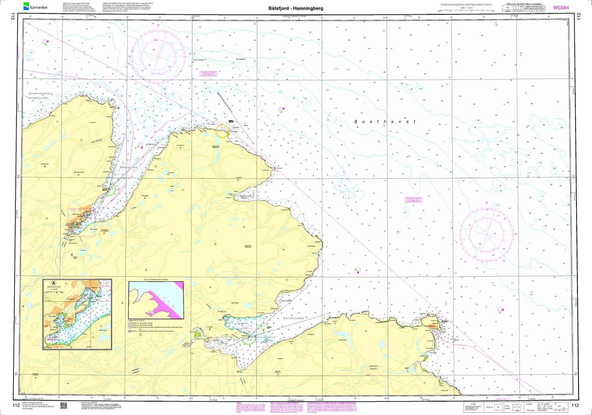 Båtsfjord - Hamningberg - 112 - Norway Kartverket Nautical Charts