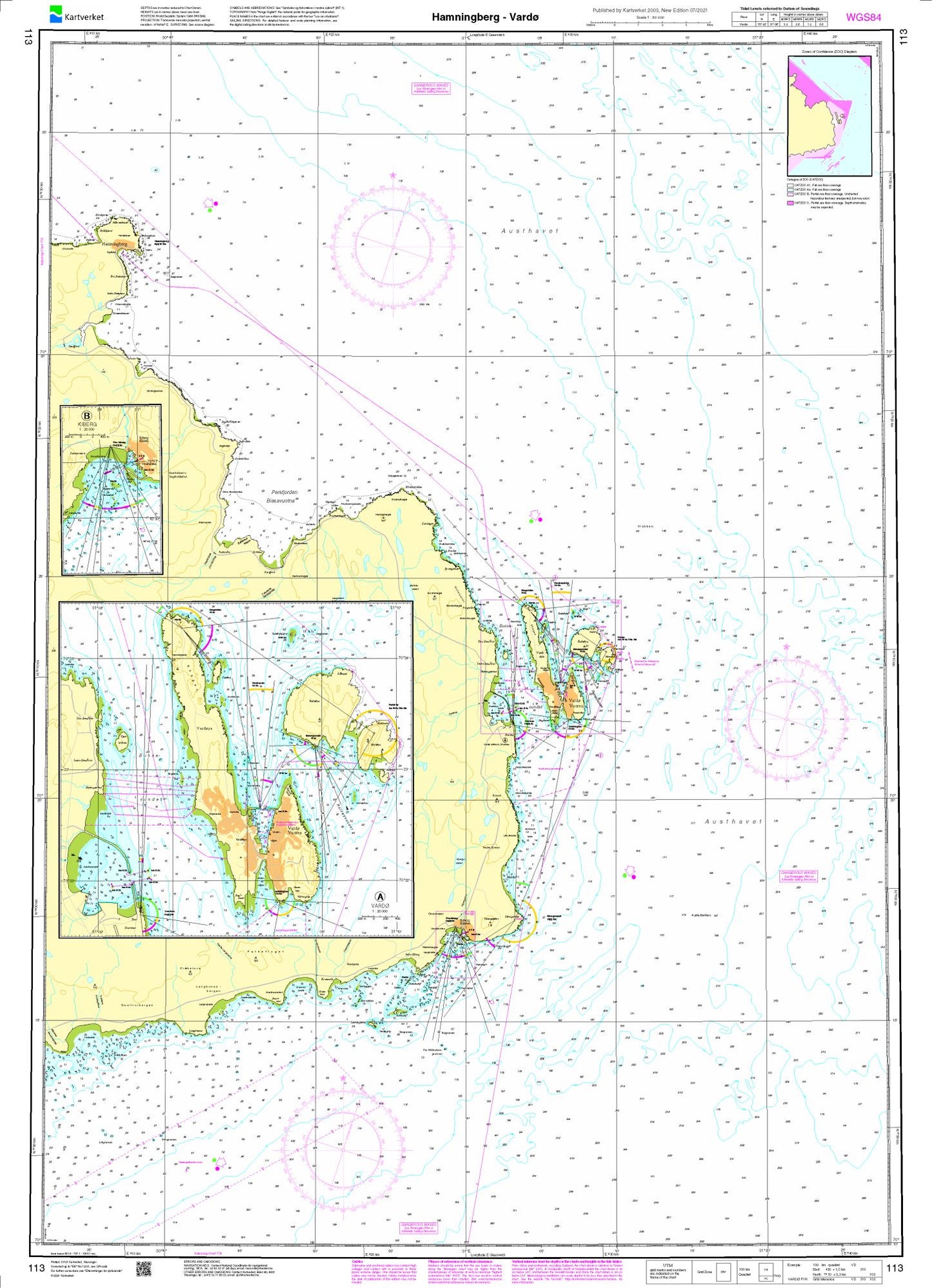 Hamningberg - Vardø - 113 - Norway Kartverket Nautical Charts