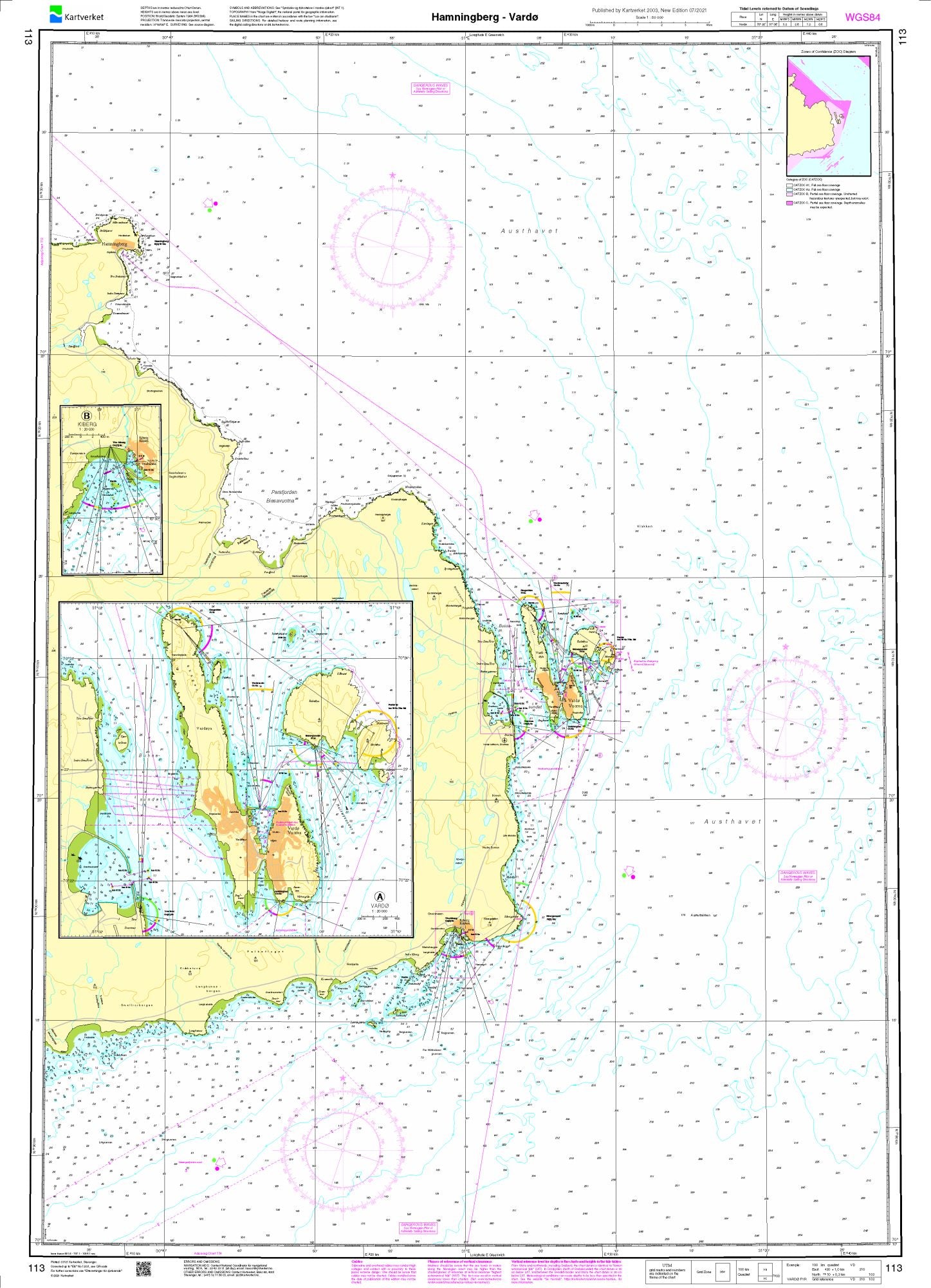 Hamningberg - Vardø - 113 - Norway Kartverket Nautical Charts
