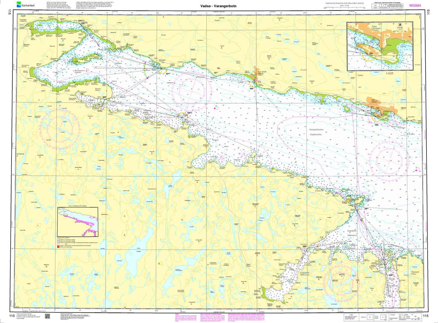 Vadsø - Varangerbotn - 115 - Norway Kartverket Nautical Charts