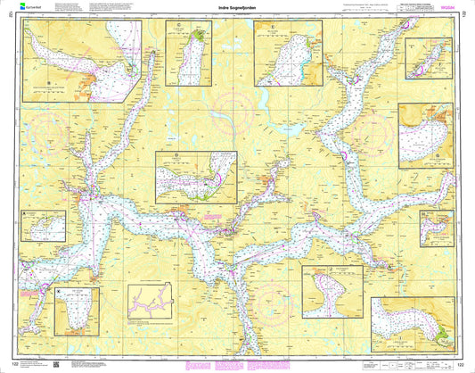 Indre Sognefjorden - 122 - Norway Kartverket Nautical Charts
