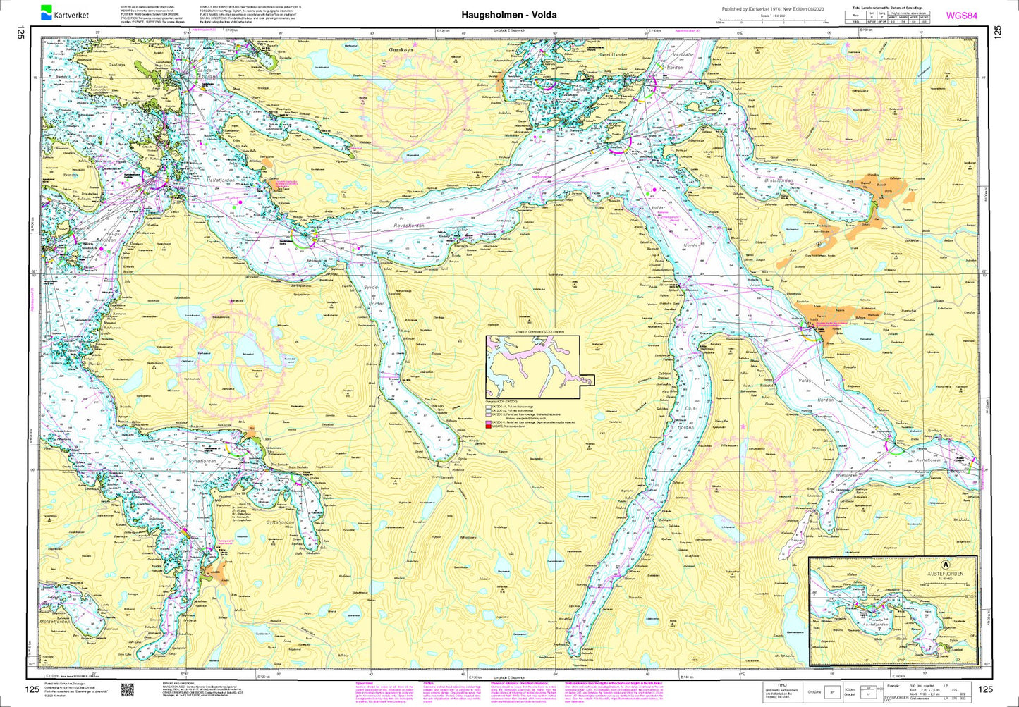 Haugsholmen - Volda - 125 - Norway Kartverket Nautical Charts