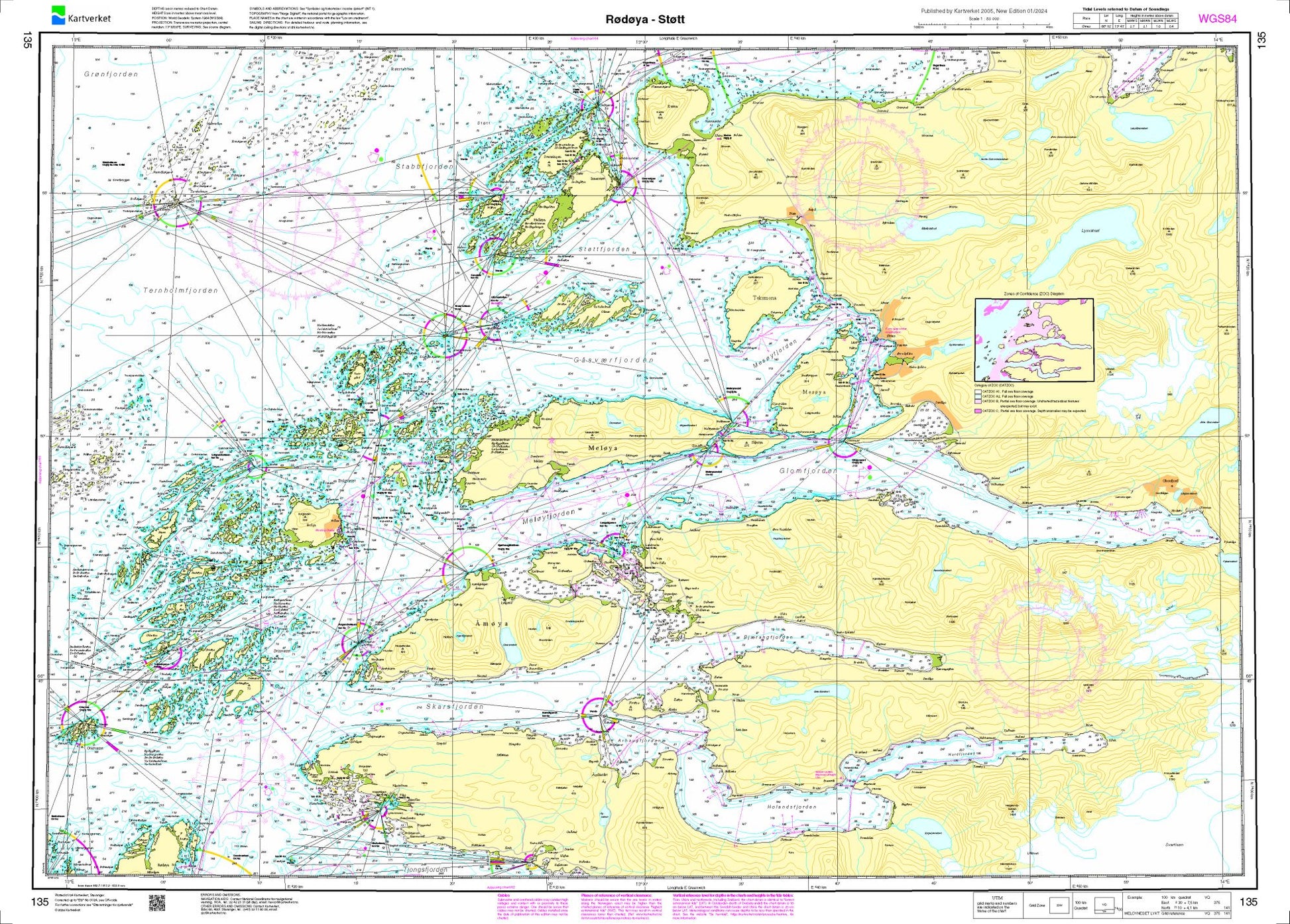 Rødøya - Støtt - 135 - Norway Kartverket Nautical Charts