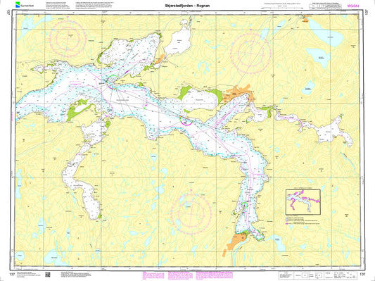Skjerstadfjorden - Rognan - 137 - Norway Kartverket Nautical Charts