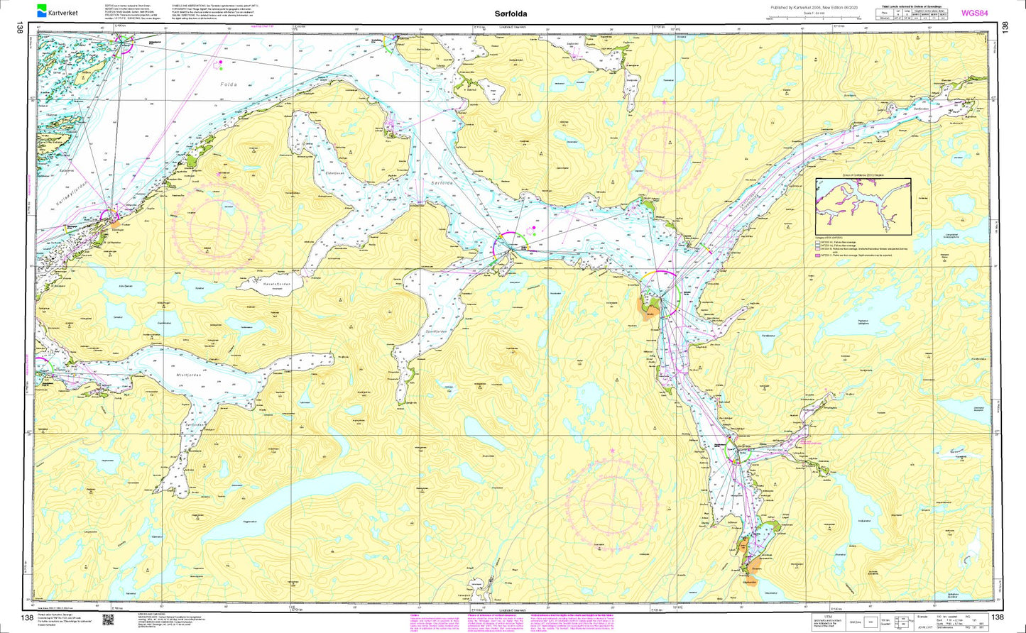 Sørfolda - 138 - Norway Kartverket Nautical Charts