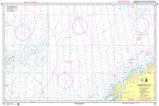 Norskehavet, Norge - Jan Mayen - 303 - Norway Kartverket Nautical Charts