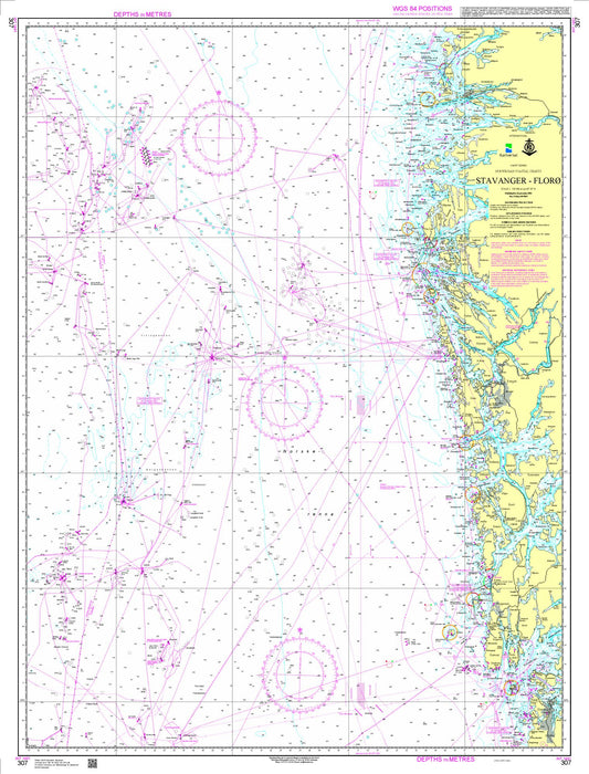 Stavanger - Florø - 307 - Norway Kartverket Nautical Charts