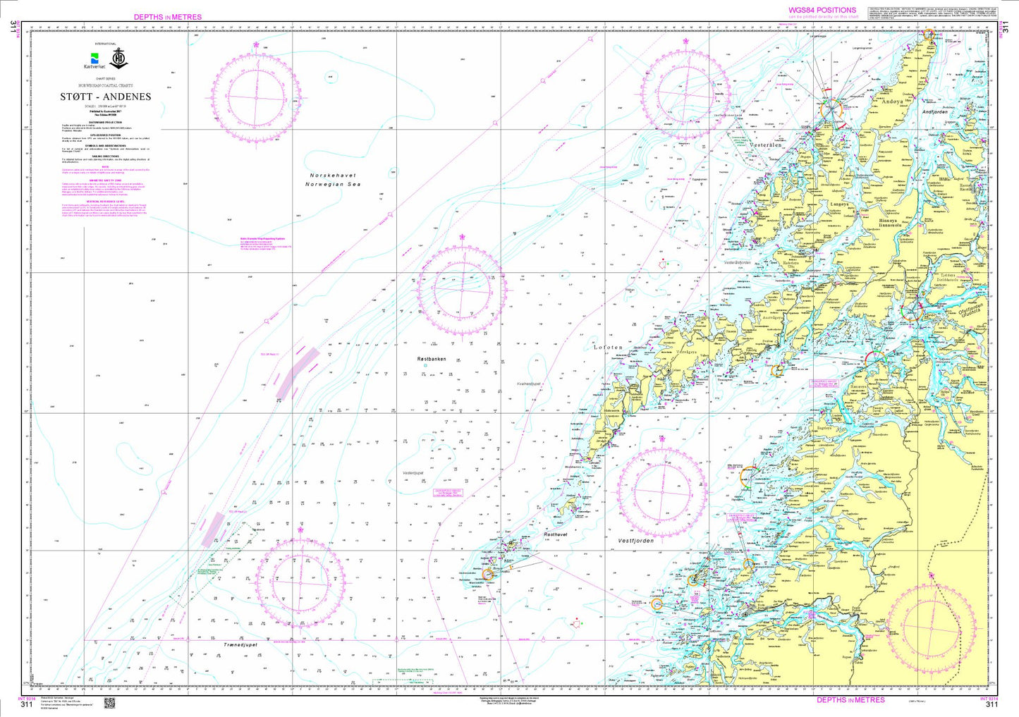 Støtt - Andenes - 311 - Norway Kartverket Nautical Charts
