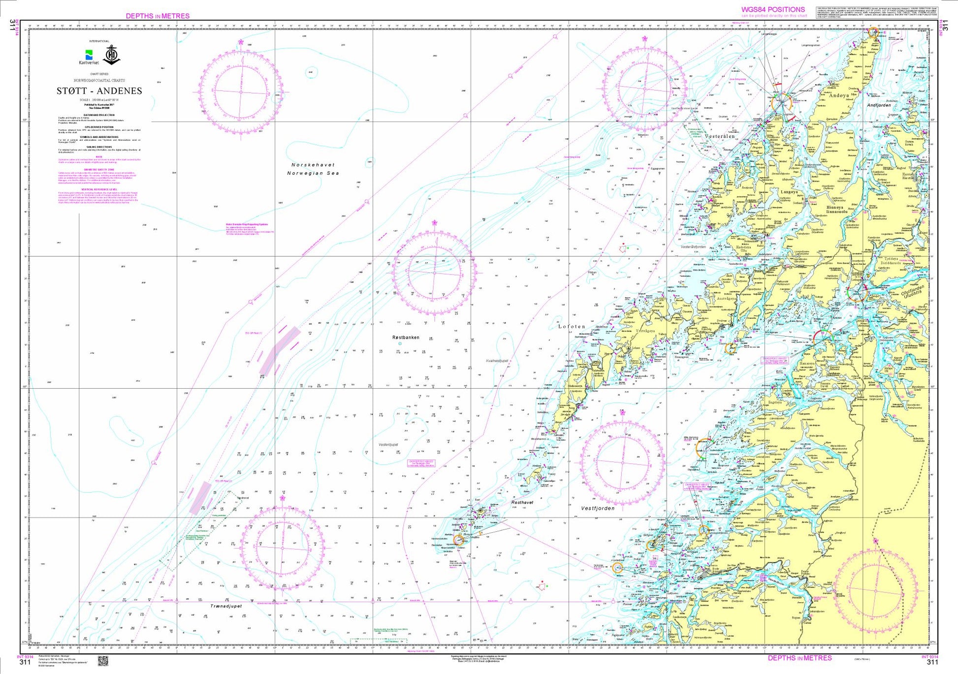 Støtt - Andenes - 311 - Norway Kartverket Nautical Charts