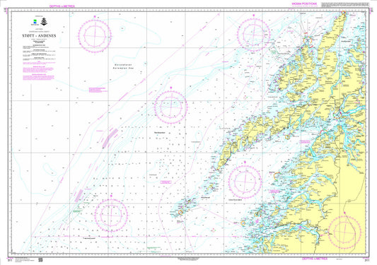 Støtt - Andenes - 311 - Norway Kartverket Nautical Charts