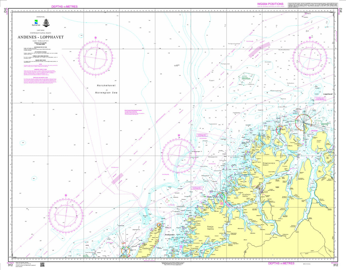 Andenes - Lopphavet - 312 - Norway Kartverket Nautical Charts