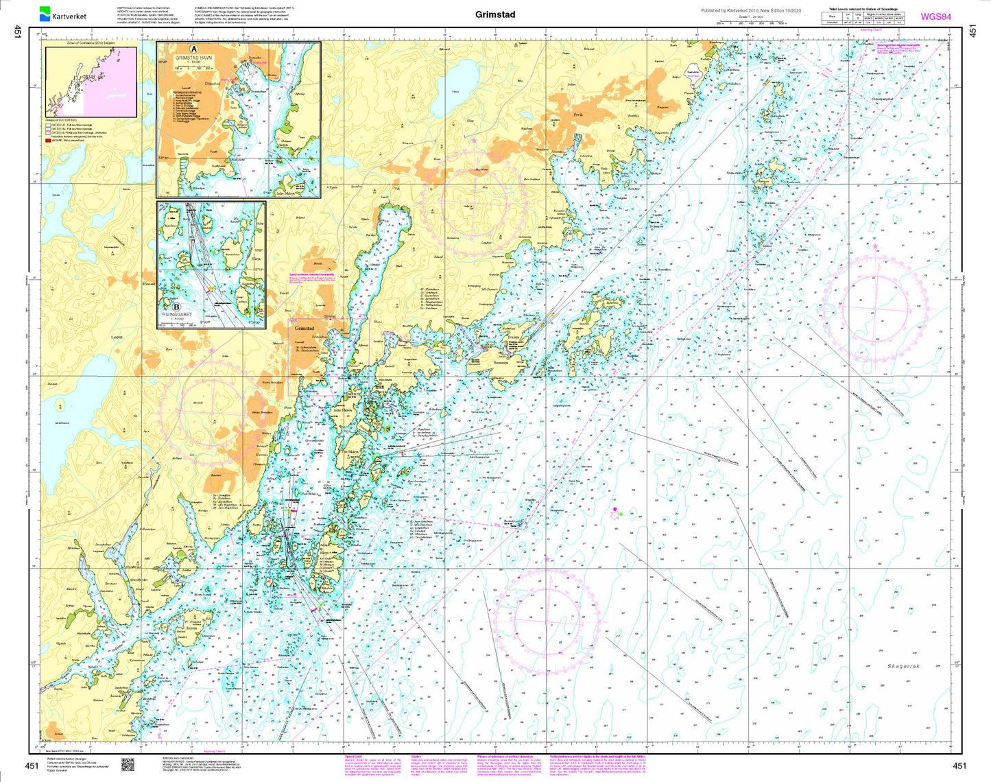 Grimstad - 451 - Norway Kartverket Nautical Charts