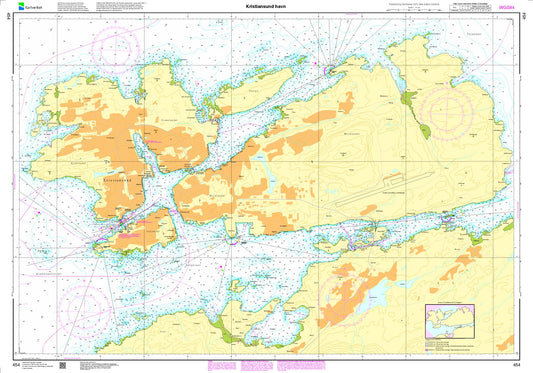 Kristiansund havn - 454 - Norway Kartverket Nautical Charts