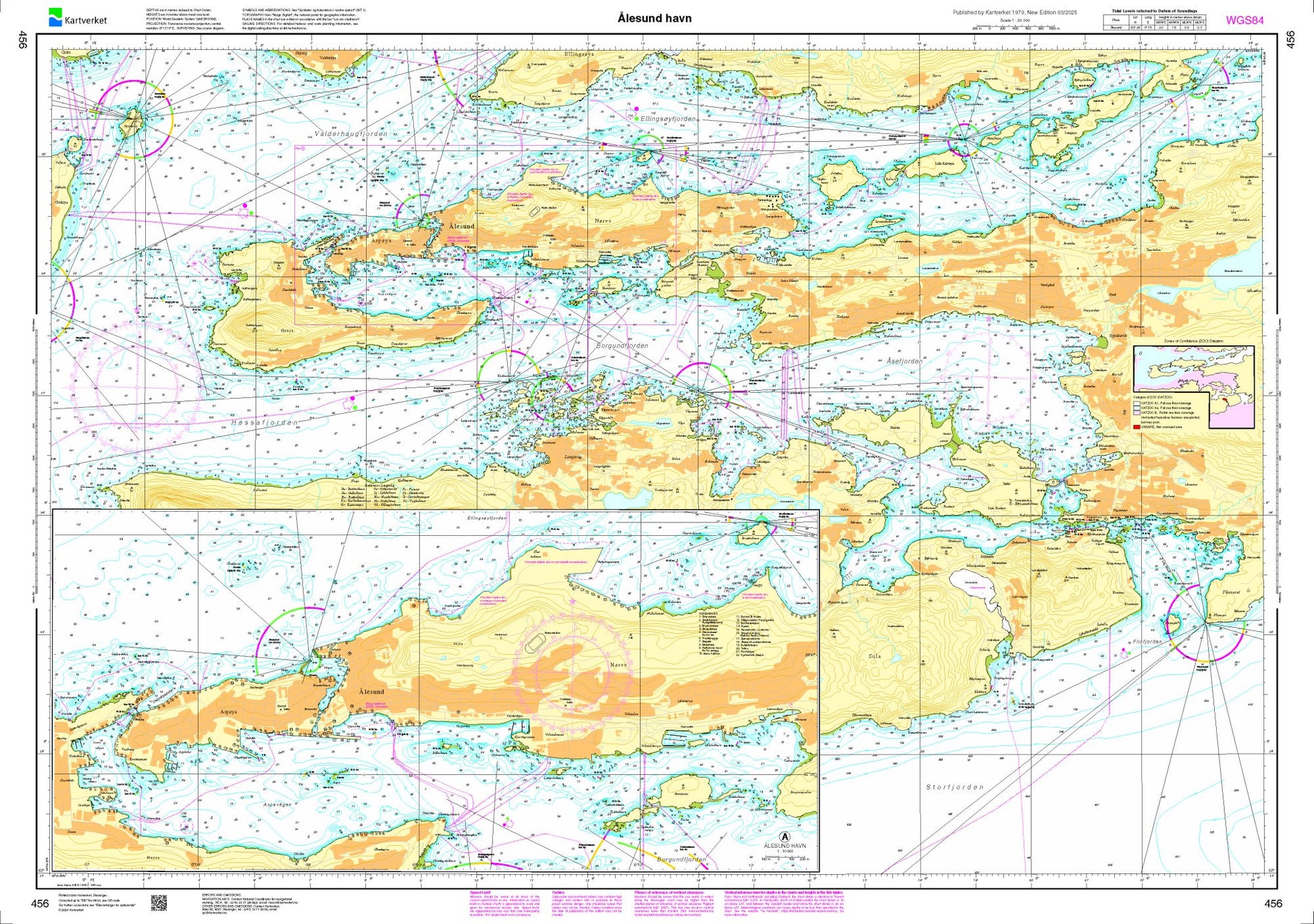 Ålesund havn - 456 - Norway Kartverket Nautical Charts