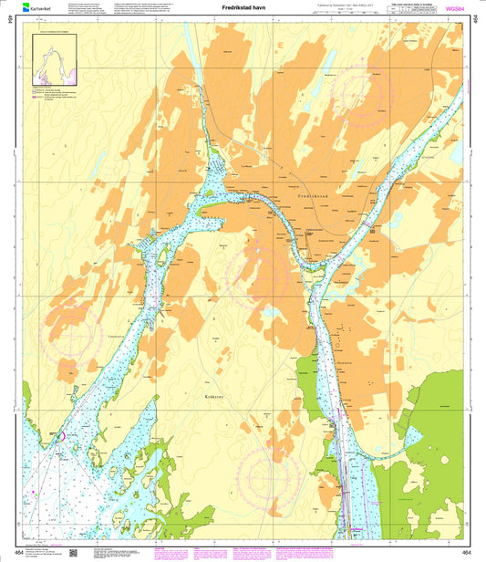Fredrikstad havn - 464 - Norway Kartverket Nautical Charts