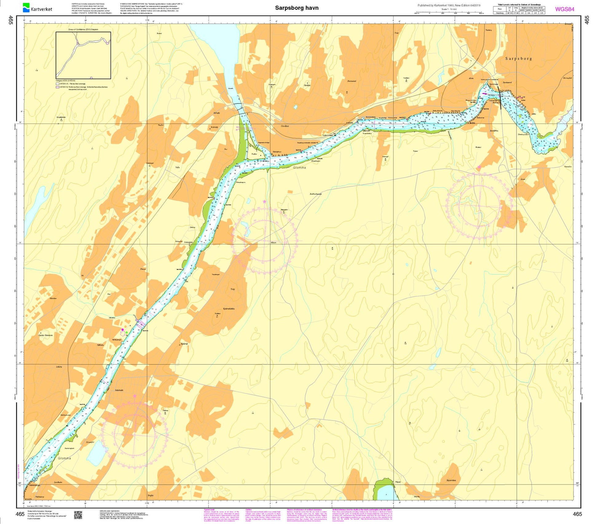 Sarpsborg havn - 465 - Norway Kartverket Nautical Charts