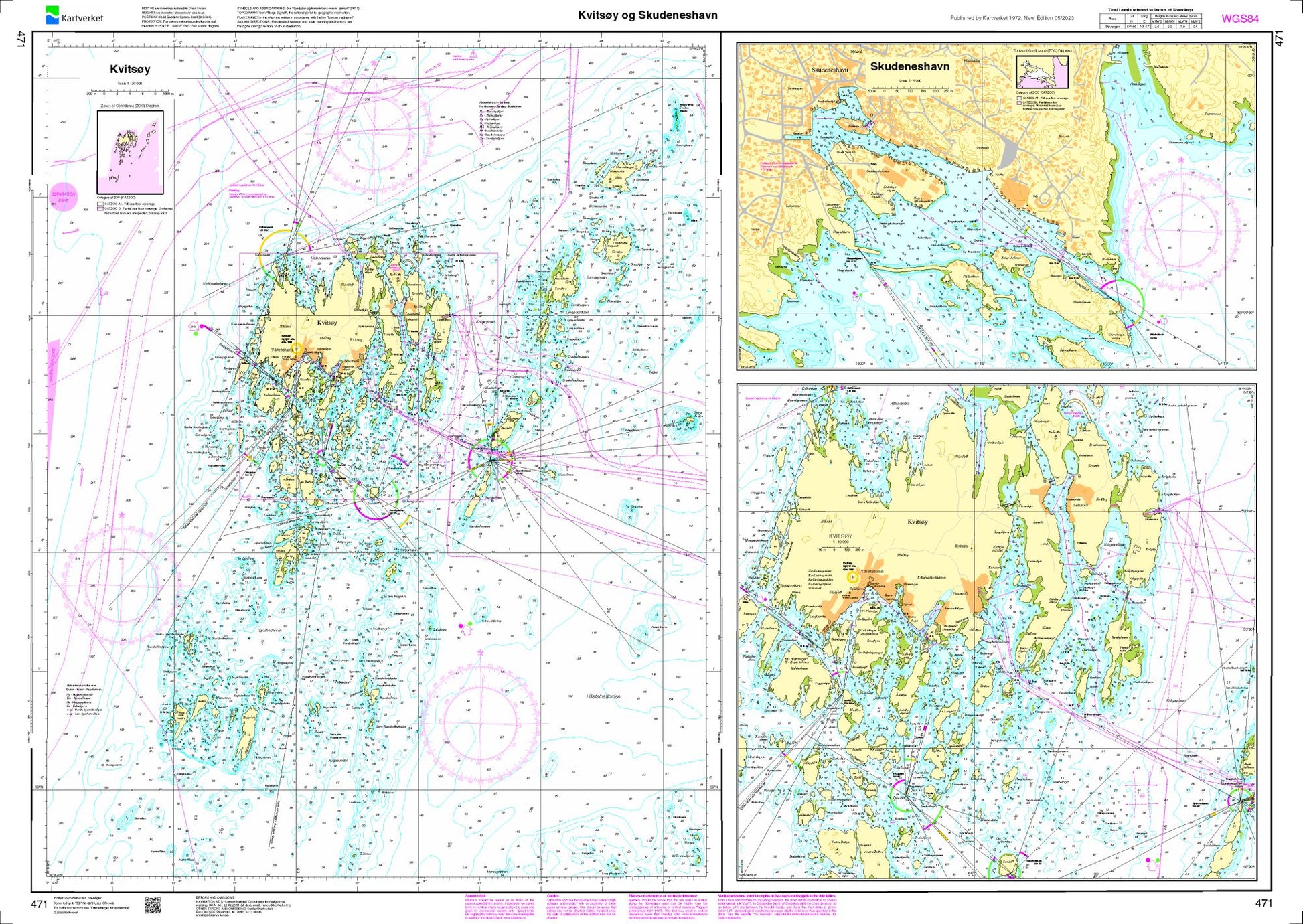 Kvitsøy - 471 - Norway Kartverket Nautical Charts