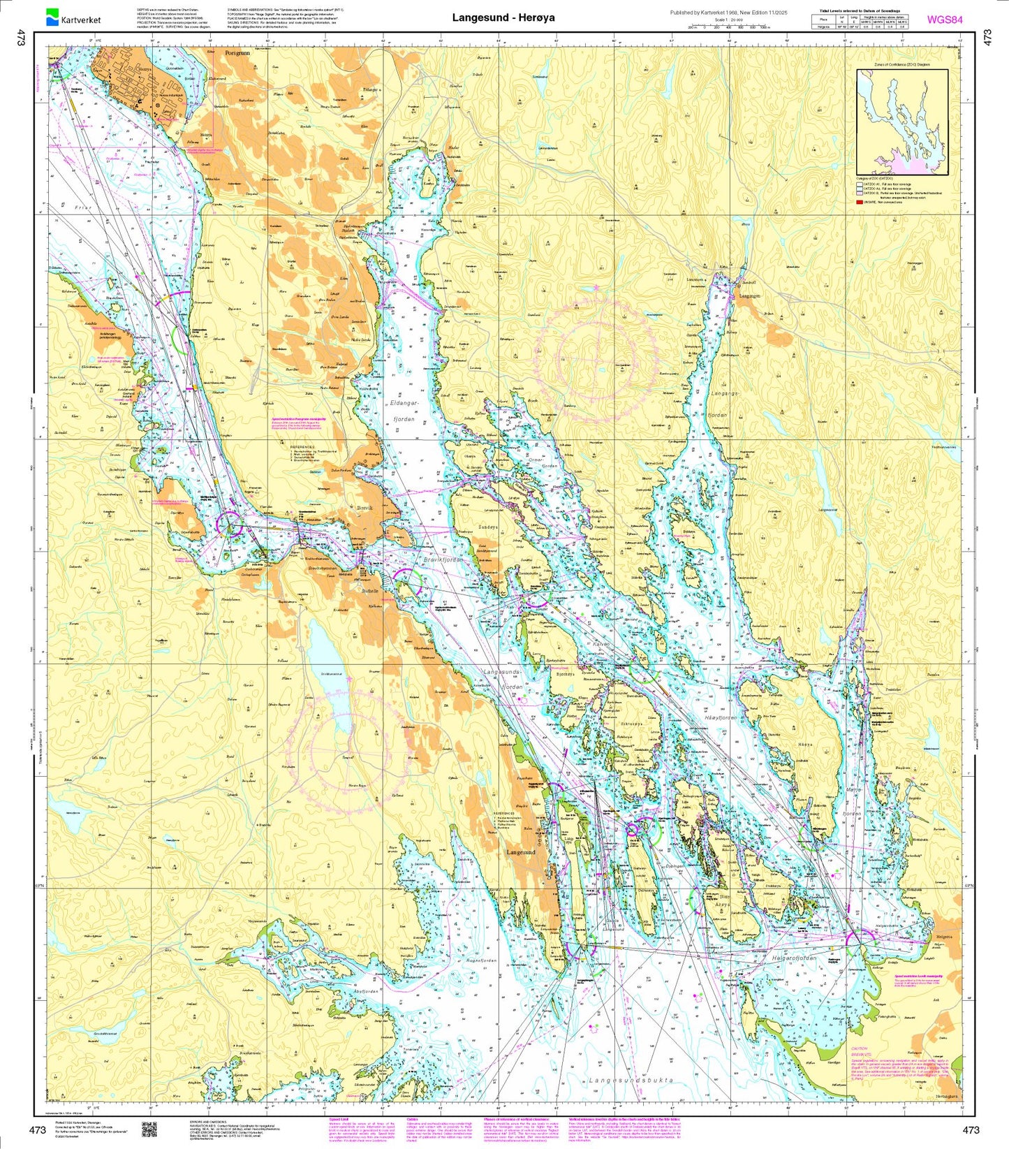 Langesund - Herøya - 473 - Norway Kartverket Nautical Charts