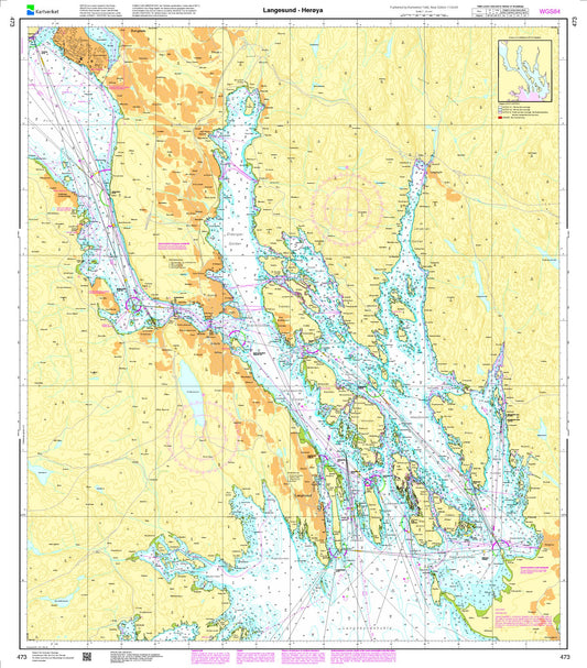 Langesund - Herøya - 473 - Norway Kartverket Nautical Charts