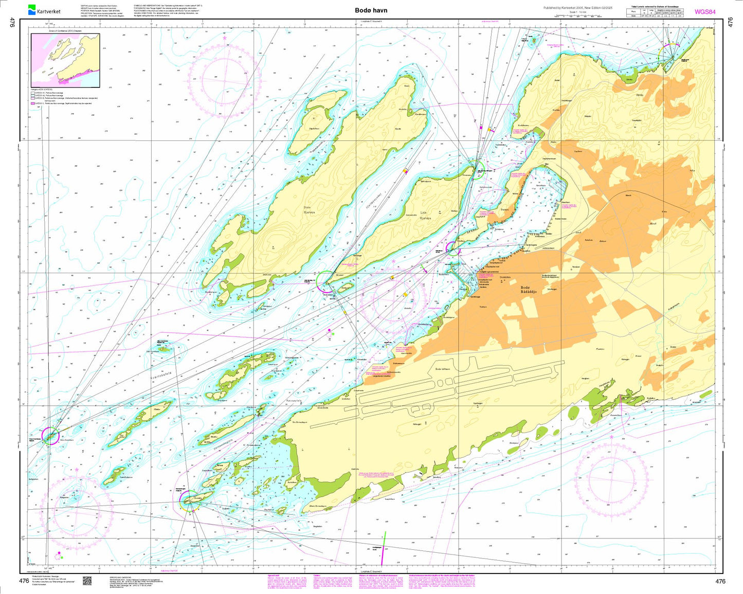 Bodø havn - 476 - Norway Kartverket Nautical Charts