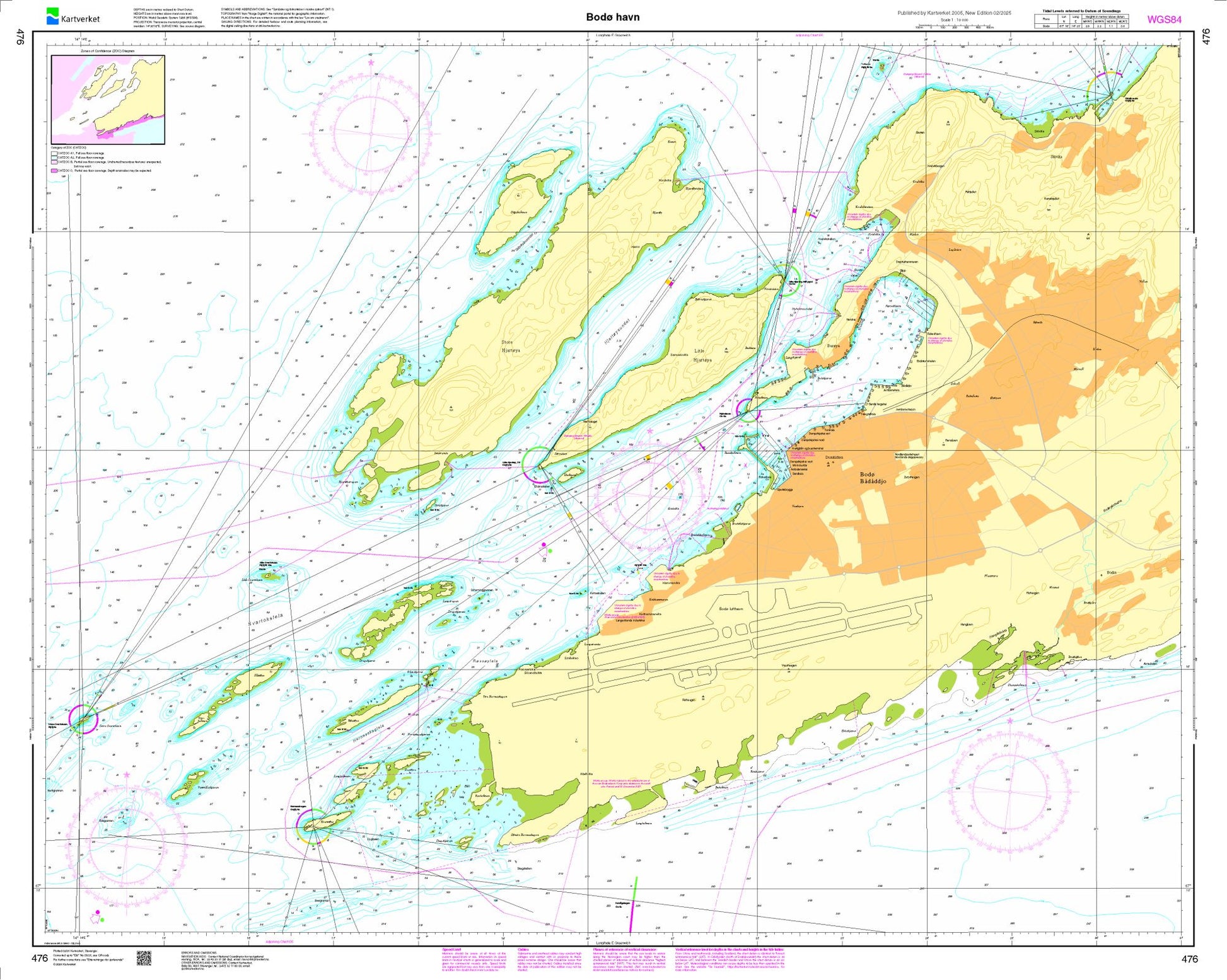 Bodø havn - 476 - Norway Kartverket Nautical Charts