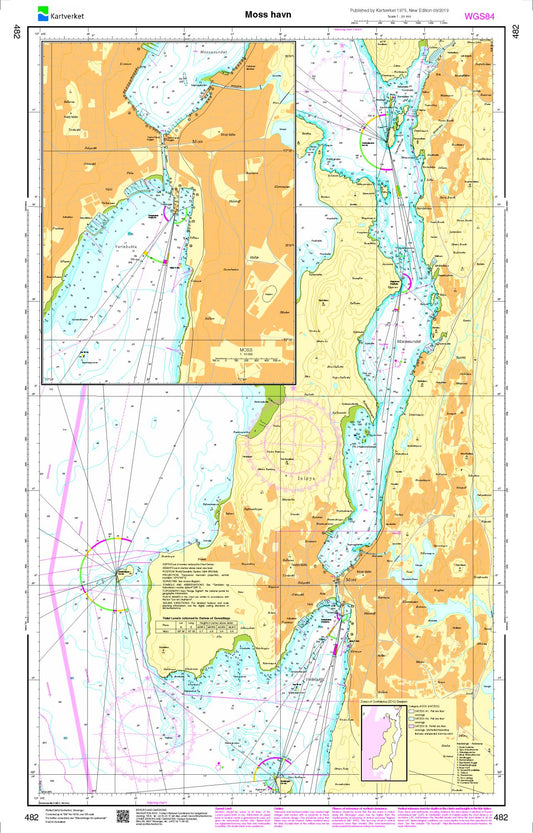 Moss havn - 482 - Norway Kartverket Nautical Charts