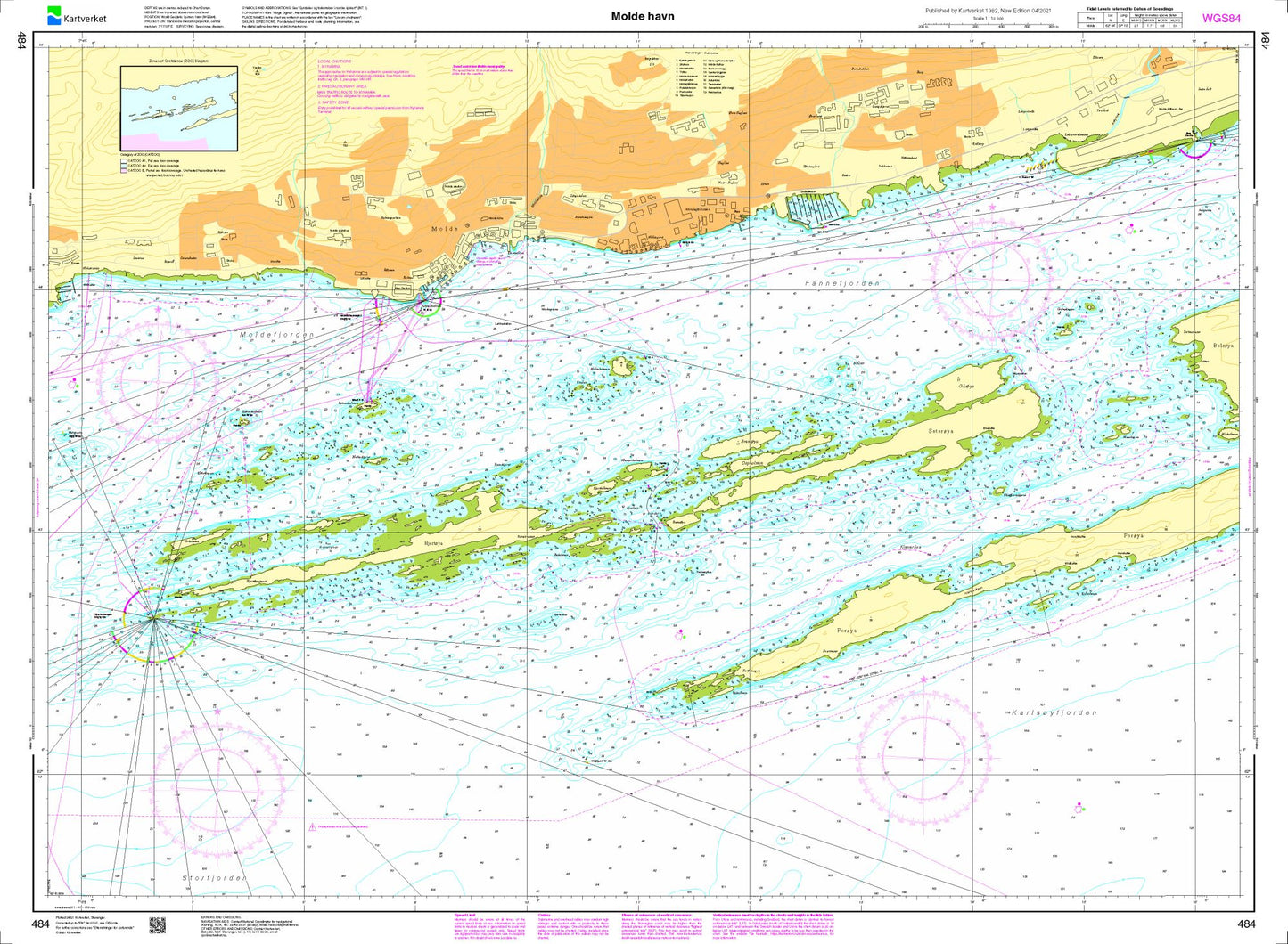 Molde havn - 484 - Norway Kartverket Nautical Charts