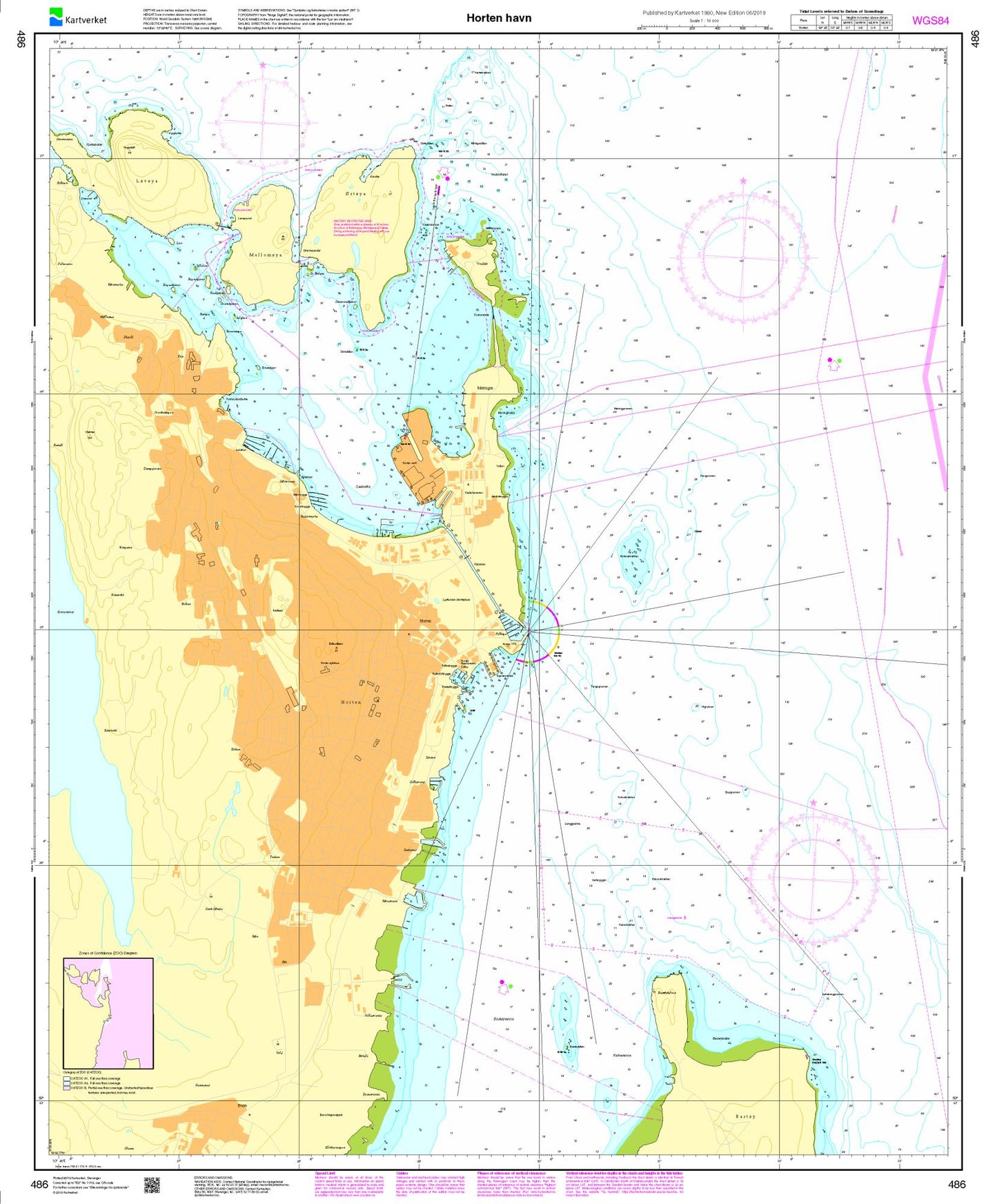 Horten havn - 486 - Norway Kartverket Nautical Charts