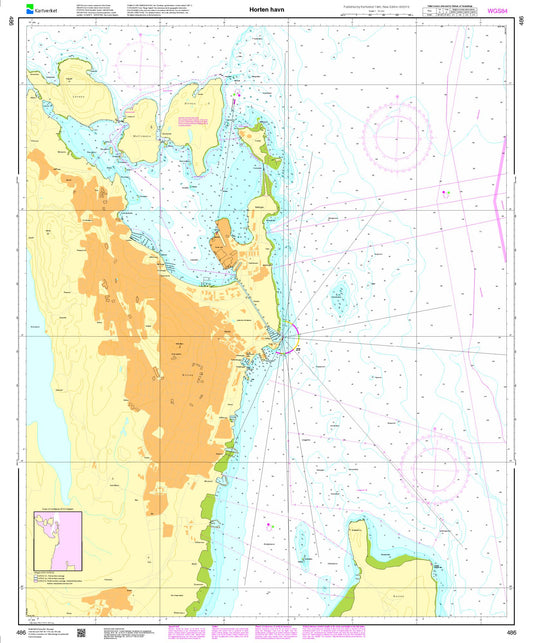 Horten havn - 486 - Norway Kartverket Nautical Charts