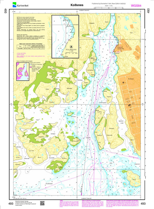 Kollsnes - 493 - Norway Kartverket Nautical Charts