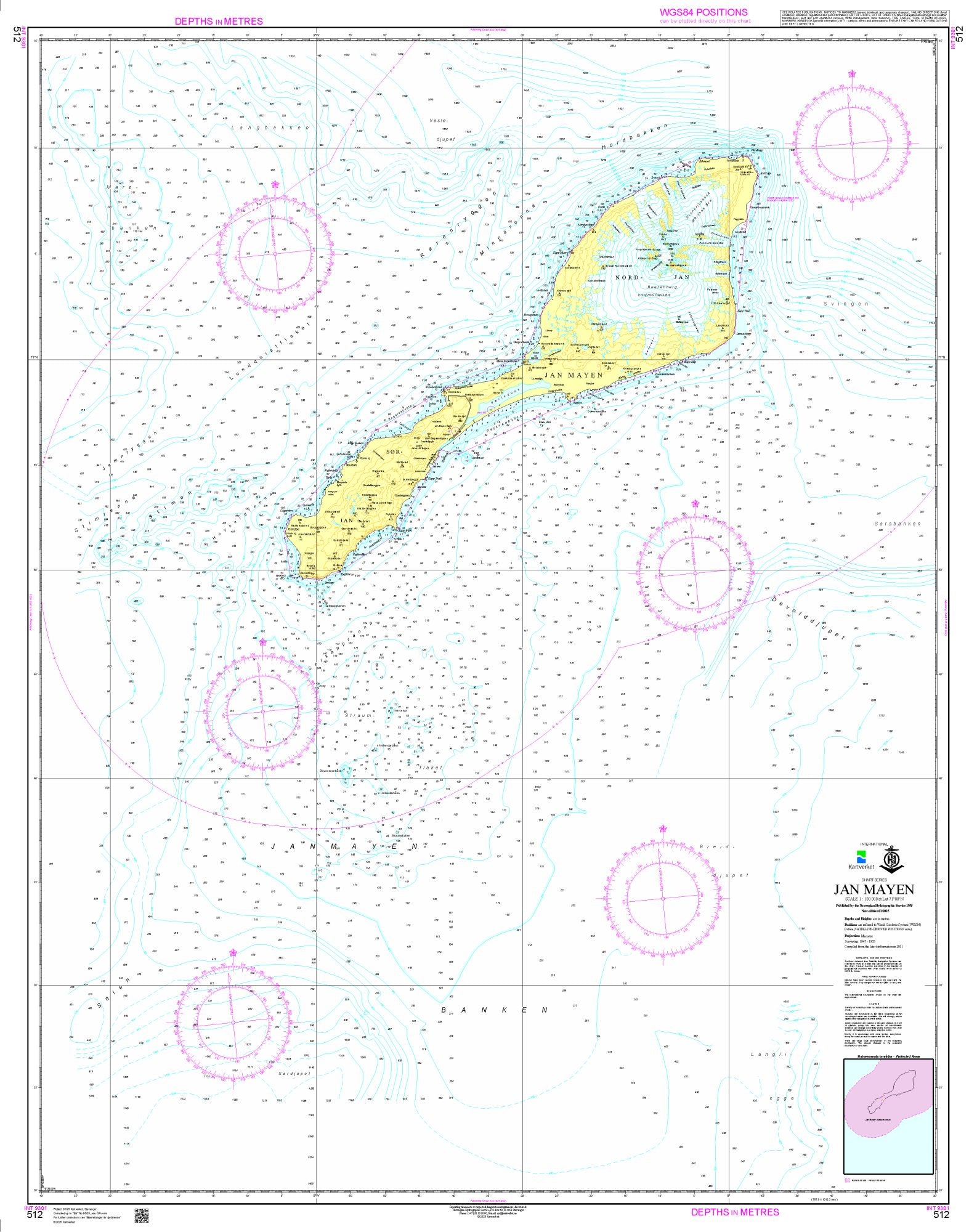 Jan Mayen - 512 - Norway Kartverket Nautical Charts