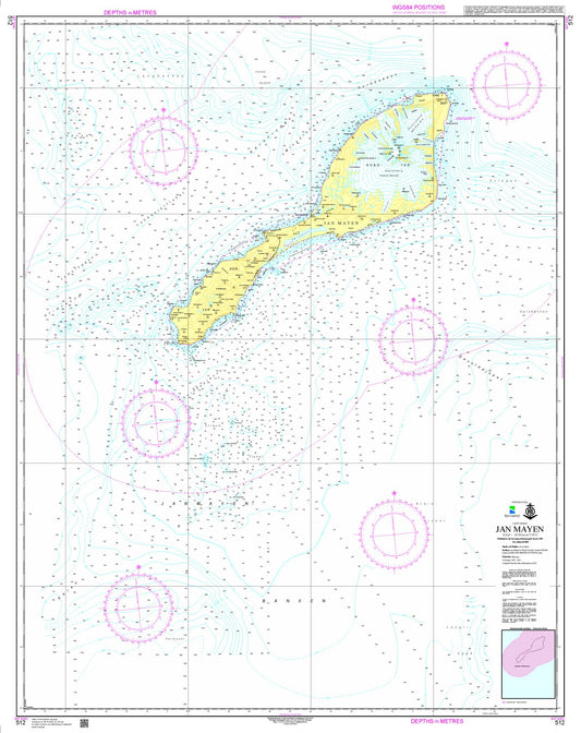 Jan Mayen - 512 - Norway Kartverket Nautical Charts