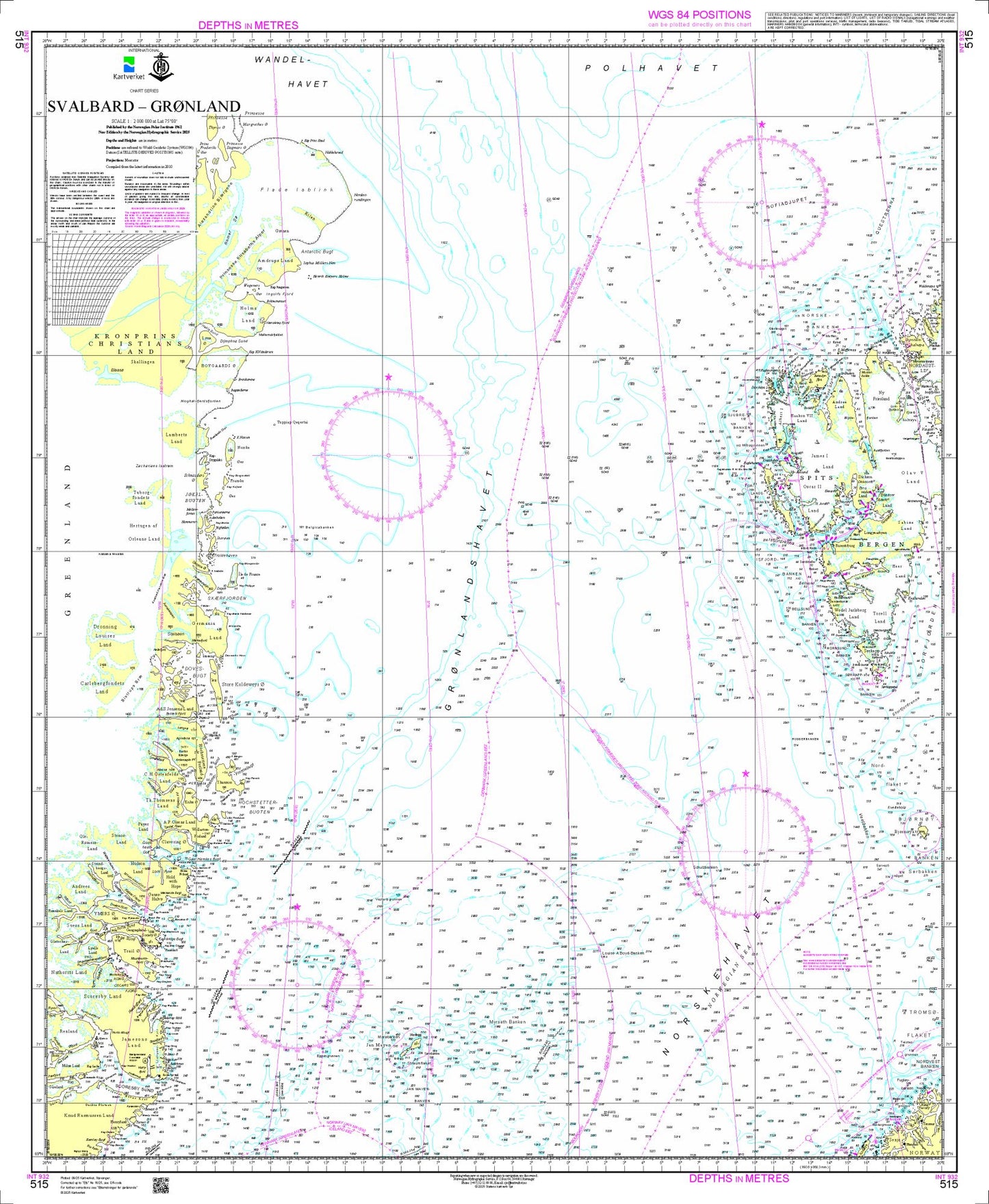 Svalbard - Grønland - 515 - Norway Kartverket Nautical Charts
