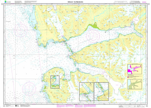 Bellsund - van Mijenfjorden - 525 - Norway Kartverket Nautical Charts