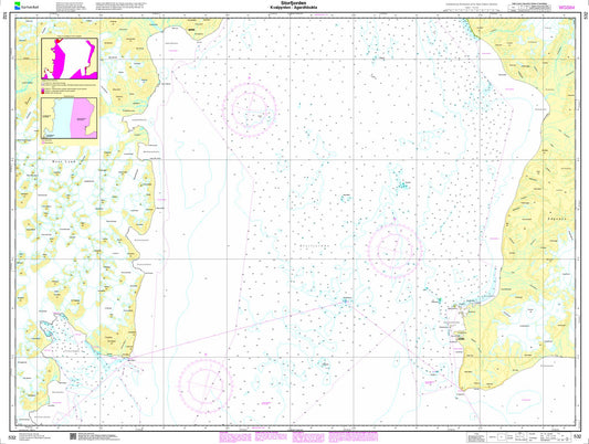 Storfjorden, Kvalpynten - Agardhbukta - 532 - Norway Kartverket Nautical Charts