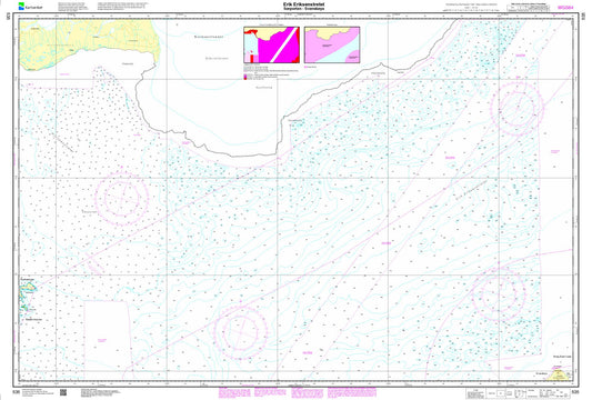 Erik Eriksenstretet. Sørporten - Svenskøya - 535 - Norway Kartverket Nautical Charts