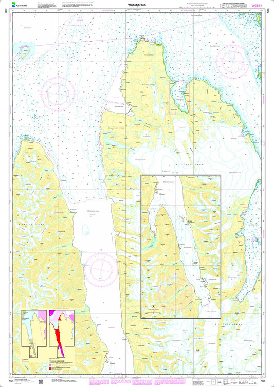 Wijdefjorden - 538 - Norway Kartverket Nautical Charts
