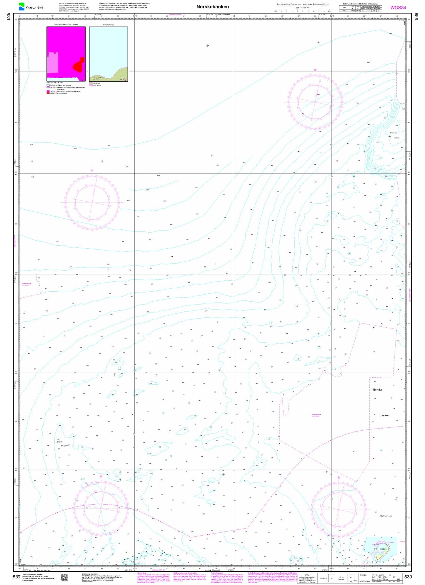 Norskebanken - 539 - Norway Kartverket Nautical Charts