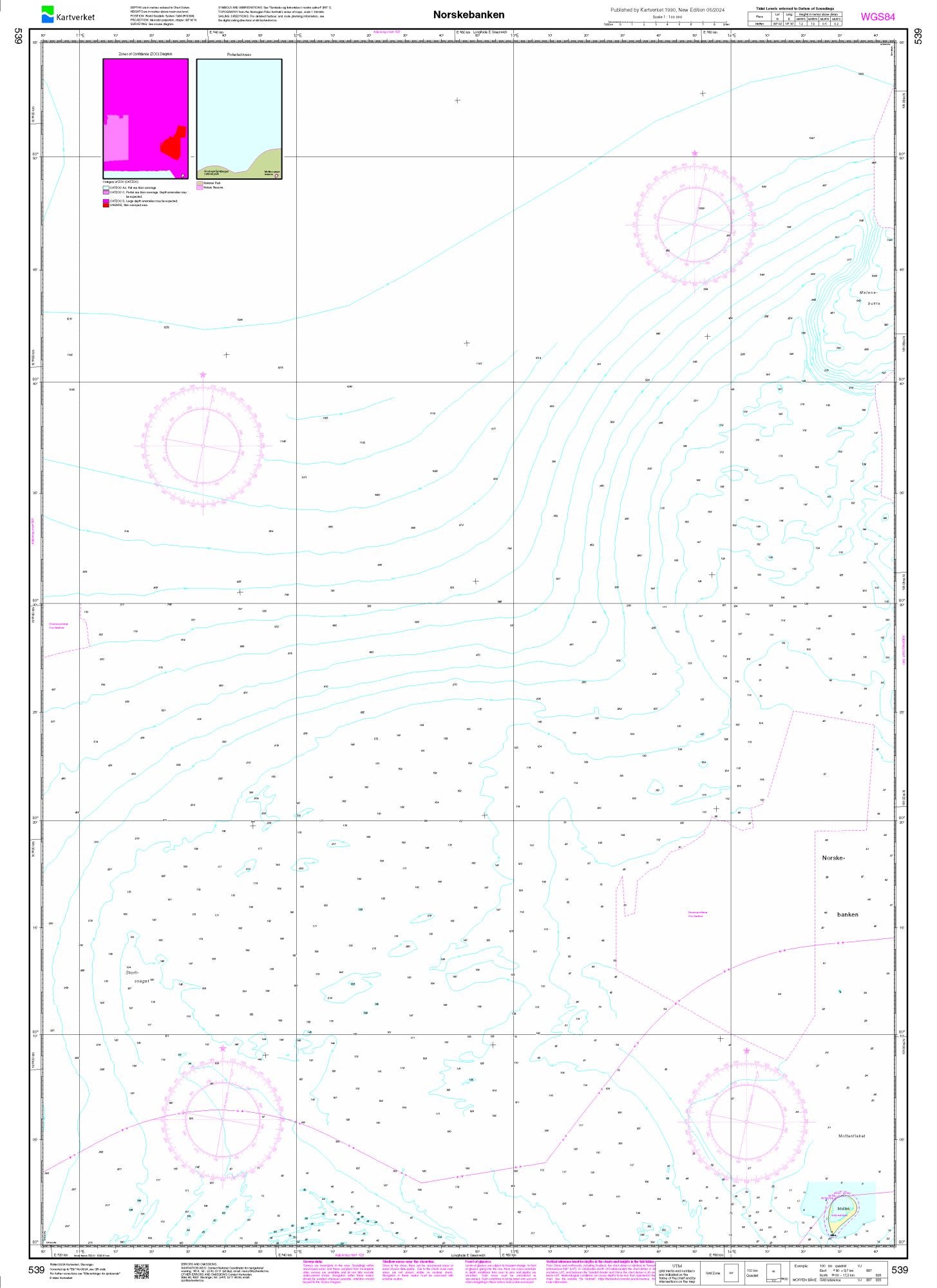 Norskebanken - 539 - Norway Kartverket Nautical Charts