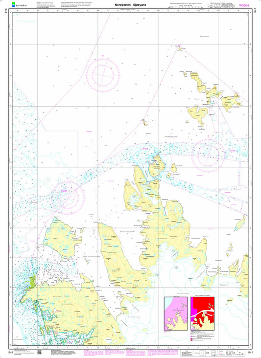 Nordporten - Sjuøyane - 541 - Norway Kartverket Nautical Charts