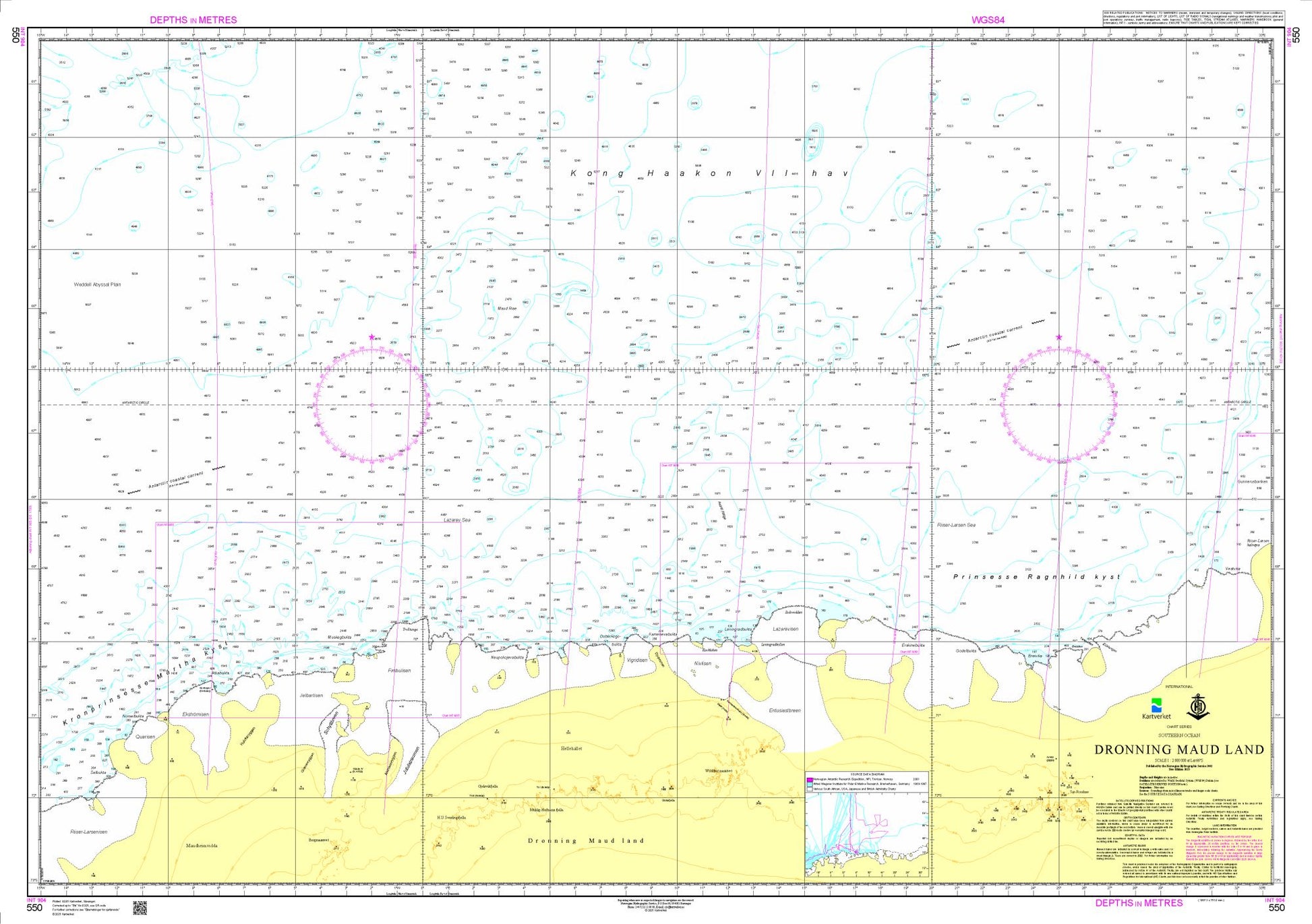 Dronning Maud Land - 550 - Norway Kartverket Nautical Charts